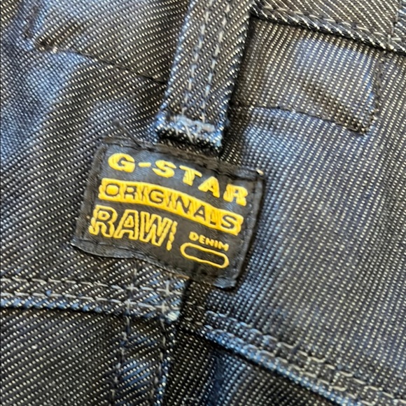 Men’s 32/34 G-Star Blue Raw Denim Jeans with Ergonomic Seaming & Pockets - Picture 8 of 8